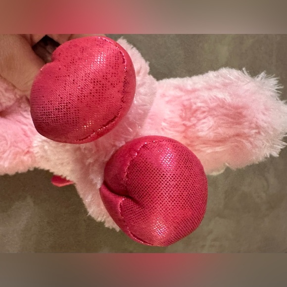 Justice Girls 10” Pink Fluffy Unicorn Plush Stuffed Animal Sparkly Horn Wings - Picture 14 of 16